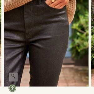 Frank & Eileen Shimmering Black Skinny Jeans